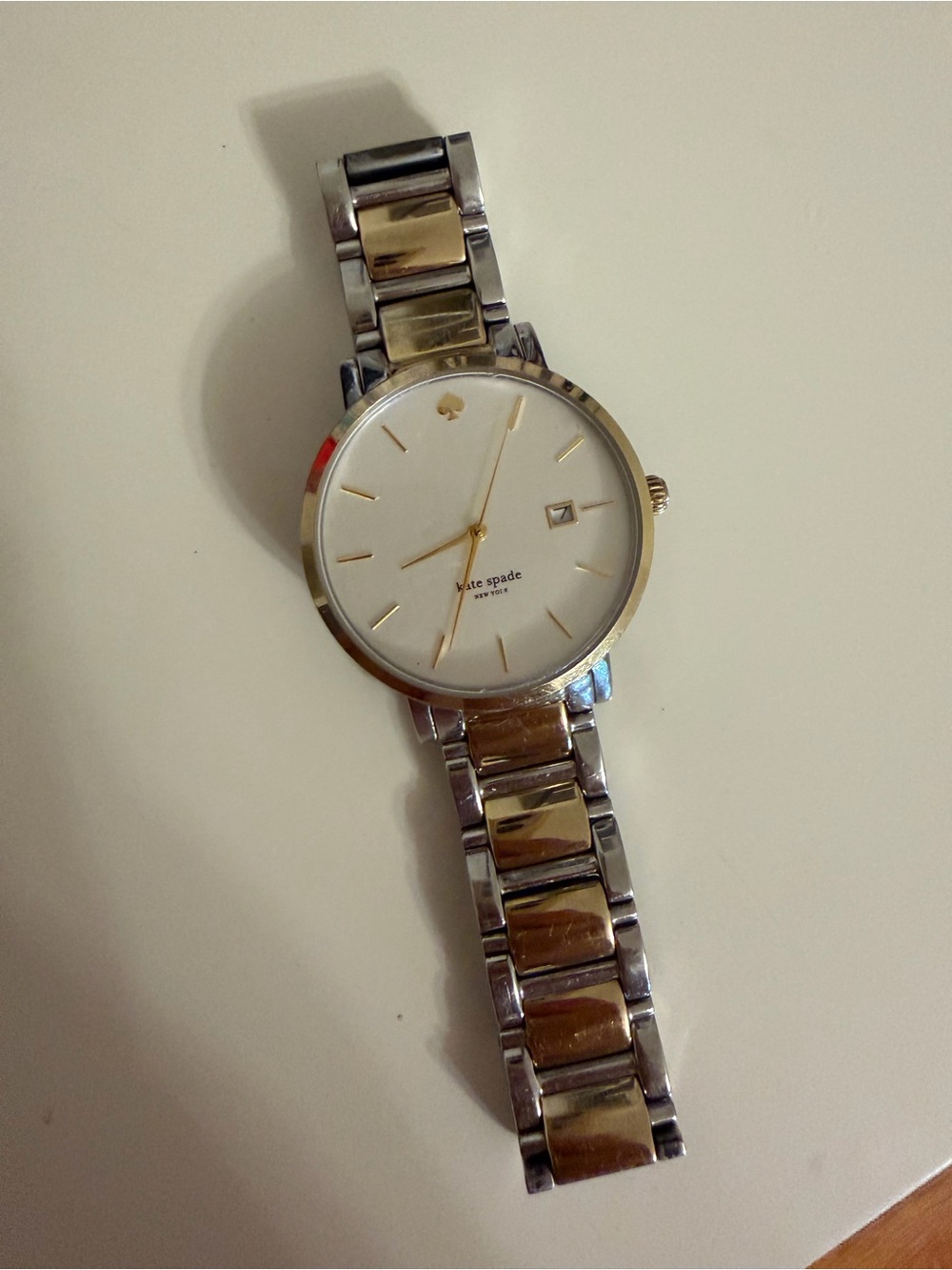 kate spade Two-Tone Gold and Silver Stainless Steel Watch